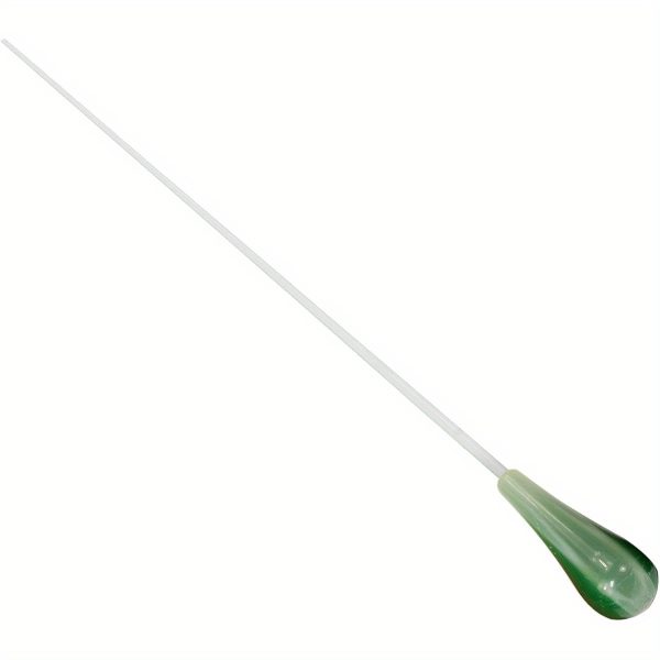 elegant green imitation agate music baton ornate floral design, smooth finish, ideal for orchestra conducting, music accessories|elegant baton|smooth finish