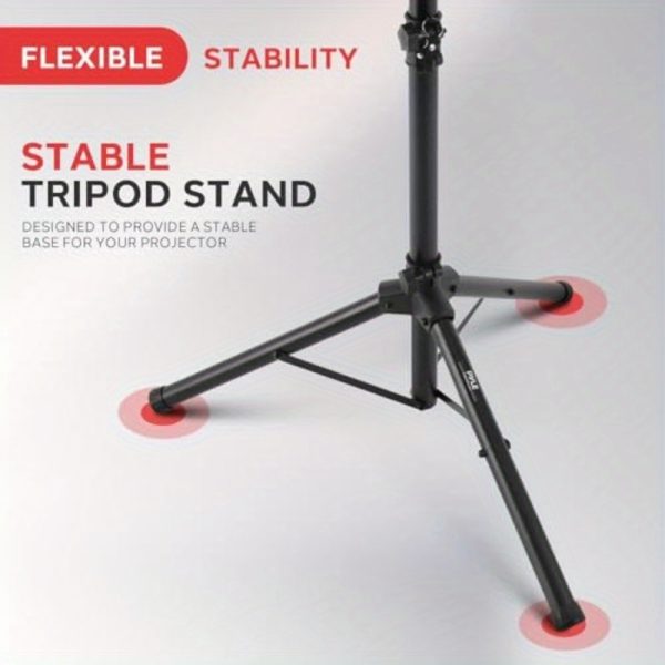 heavy duty pro laptop & projector tripod stand adjustable height from 22" to 35" (laptop/projector/dj mount), with stable tripod base, 14x11 plate compatible with macbook, pc, dj mixers, projectors for home, office, studio, stage supports up to 5.76 lbs