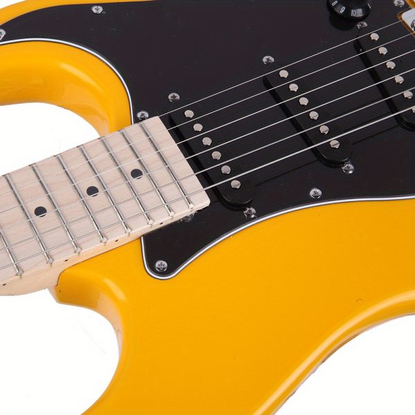 gst stylish electric guitar kit with black pickguard black