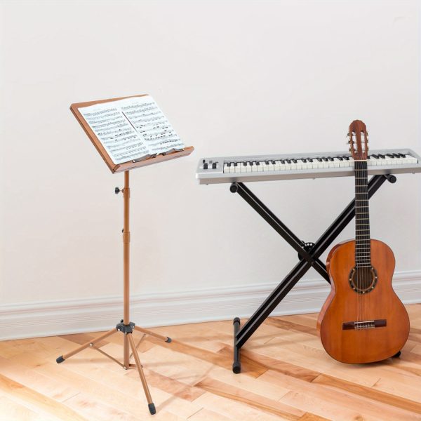 music stand, professional music stand, portable music stand, it is made of premium bamboo boards, durable but lightweight.