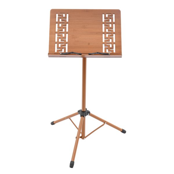 music stand, professional music stand, portable music stand, it is made of premium bamboo boards, durable but lightweight.