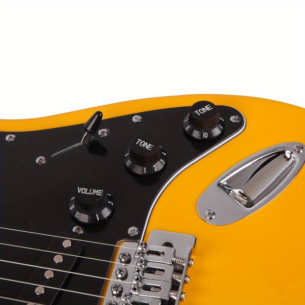 gst stylish electric guitar kit with black pickguard black