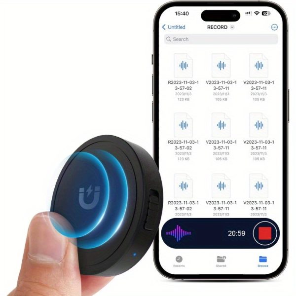 132g (9800 hours) voi activated recorder voi recorder with ai intelligent triple noise reduction, portable audio recorder for work, lectures, meetings 100h continuous recording devi