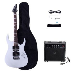 170 model 20w electric guitar pickup hsh pickup guitar stereo bag harness picks rocker connector wrench tool white