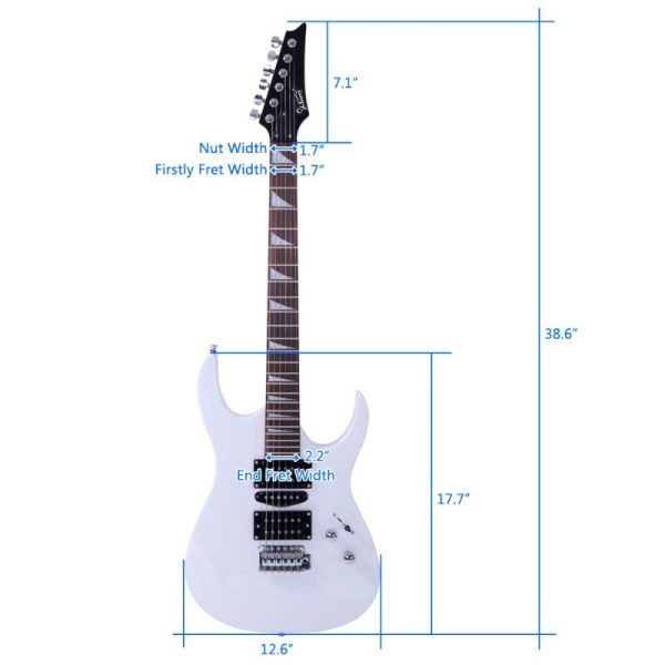 170 model 20w electric guitar pickup hsh pickup guitar stereo bag harness picks rocker connector wrench tool white