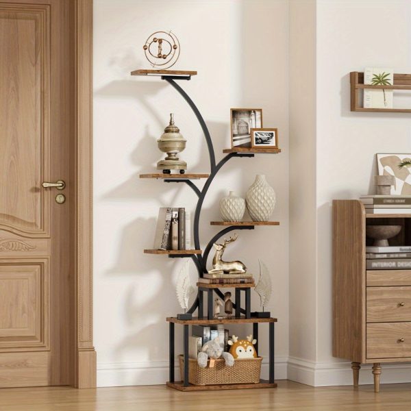 music stand 8 layer corner rack, 62.2 inch high music stand magazine rack, corner file rack music stand display cabinet box with light, collection display stand, living room bedroom decoration, photo album, decorative music