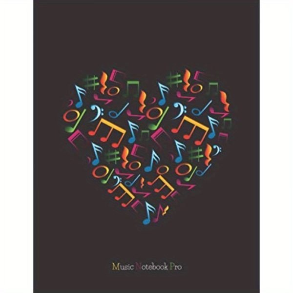 music notebook pro advanced 10 staves color interior with educational materials: music manuscript paper composition book notebook for musicians staff paper stave paper music notebooks
