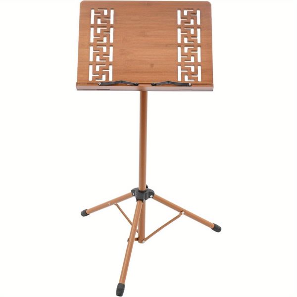 sheet music stand & desktop book stand, rotatable music book holder stand, wooden portable sheet music table stand height adjustable from 27.5 70.8in with book stand support and foldable tripod