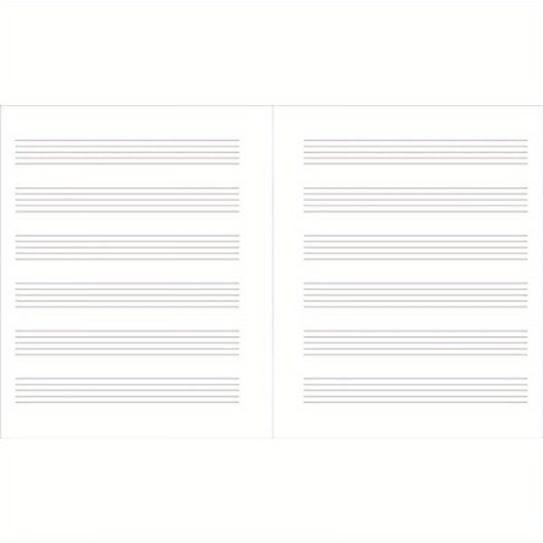 music manuscript notebook wide staff sheet music paper with perforated pages for easy tear out, composer/pianist/teacher/student elegant musical notation notebook for professional & personal use, composer sketchbook, pianist workbook, decorative swirls design, floral pattern cover, easy page removal, durable spiral binding, choir directors