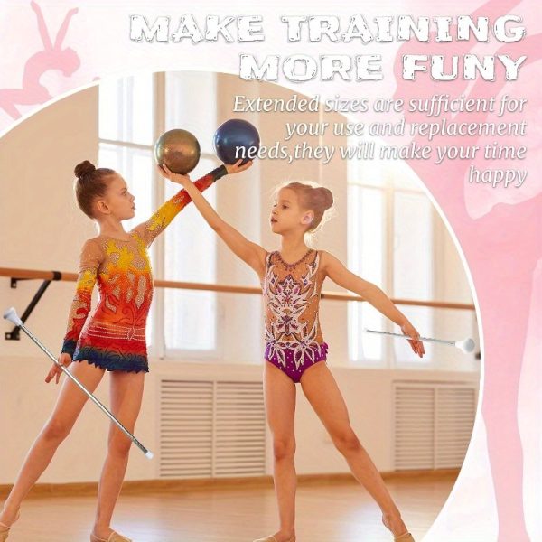 1pc professional twirling baton heavy duty stainless steel baton with non slip grip ends, 26" performance stick for marching band, gymnastics, dance, baton twirling ideal for beginners & professionals perfect gift for performers, batons for twirling, performance accessory, streamlined design, durable performer's tool