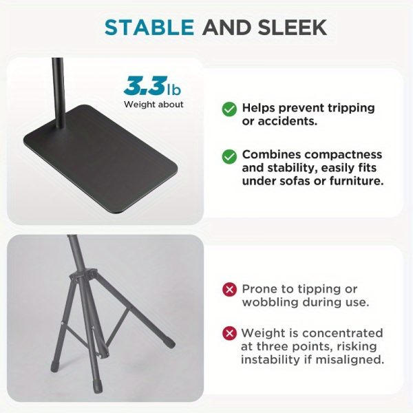 innogear tablet floor stand overhead bed phone holder, adjustable universal floor stand compatible with iphone ipad pro air mini tab kindle e readers (medium), tablet stand for bed, handsfree viewing, sleek metallic finish, durable construction, bedside organizer, modern design, highquality stand, ereader stand, travel companion