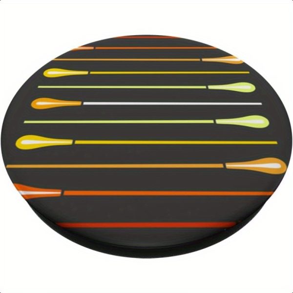 retro baton graphic for musical director or music conductor adhesive popgrip, device customization, smartphone accessory, vibrant design, smooth surface compatibility, conductor tool, artistic phone grip, highquality print, pop socket, orchestra conductors