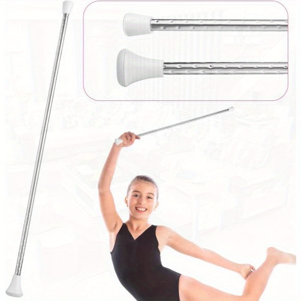 1pc professional twirling baton stainless steel baton with non slip grip ends, 24" performance stick for marching band, gymnastics, dance, baton twirling ideal for beginners & pros perfect gift for performers, batons for twirling