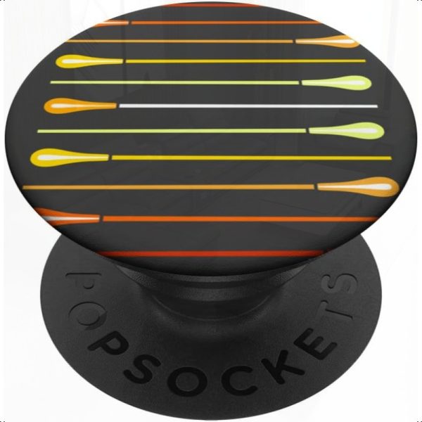retro baton graphic for musical director or music conductor adhesive popgrip, device customization, smartphone accessory, vibrant design, smooth surface compatibility, conductor tool, artistic phone grip, highquality print, pop socket, orchestra conductors
