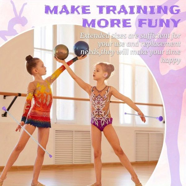 24" twirling baton metal baton with purple & black handles for gymnastics, dance, marching band, parades, talent shows durable artistic baton twirling stick for performers, baton twirling accessories, performance equipment, sleek metallic finish, sturdy construction
