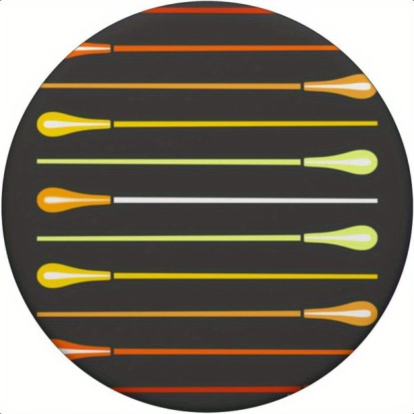 retro baton graphic for musical director or music conductor adhesive popgrip, device customization, smartphone accessory, vibrant design, smooth surface compatibility, conductor tool, artistic phone grip, highquality print, pop socket, orchestra conductors